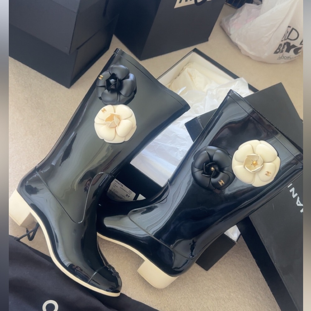 Authentic Chanel Rainboots